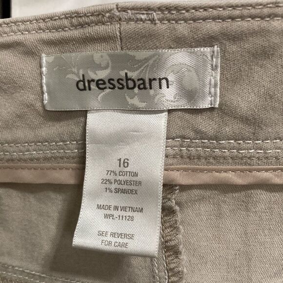 DRESSBARN Business Casual Work  Khaki Tan Skirt Womens Plus Size 16 - Picture 11 of 12